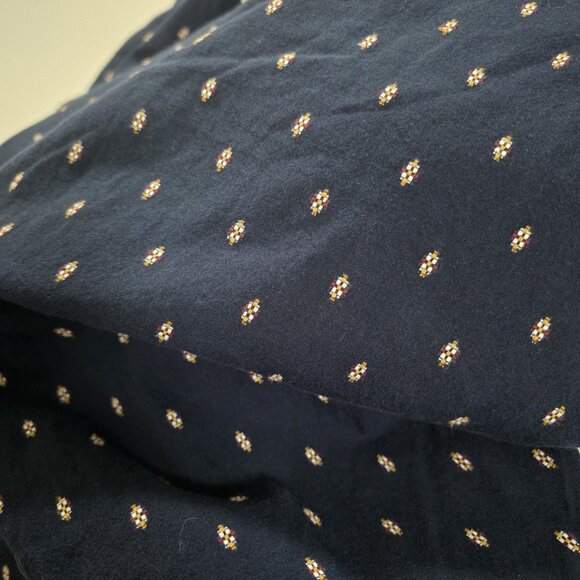 Anthropologie Romper Womens S Navy Geo Pattern Wide Leg Square Neck Ruffle Boho - Picture 12 of 16